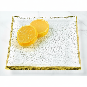 Bandeja de servicio de fechas de metal de diseño estándar para bandeja de dulces Eid Ramadan con platos y platos de técnica de esmalte de color - Product Image 1