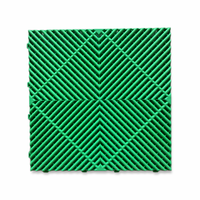 Dalles de sol emboîtables en PP de 18 mm pour lavage rapide de voitures, grilles de drainage pour garage, pavage modulaire pour centre de lavage automobile