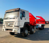 Remorque de camion commerciale entièrement en acier, à chargement latéral, avec grue, à vendre