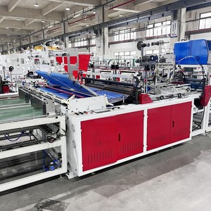 Machine de fabrication de sacs de courrier entièrement automatique Hongtong 600*2 avec pulvérisation de colle intégrée et découpe haute vitesse pour usage industriel - Product Image 3