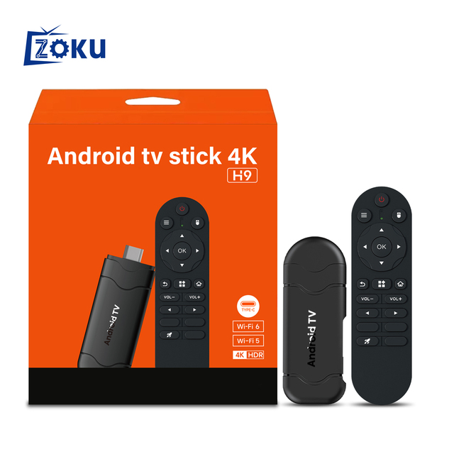 ZOKO H9 Android Tv Sticks Smart HD Network 4k Tv Sticks and Allwinner H313 Quad Core Tv Stick with 2GB RAM 16GB ROM TV STICK
