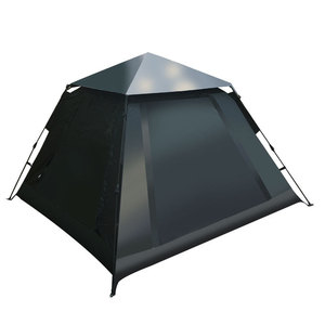 เต็นท์แคมป์ปิ้งกลางแจ้ง Four Seasons สีดำ ผ้า Oxford 210D กันน้ำ กางเร็ว พับเก็บได้ สำหรับเดินป่าในป่า - Product Image 5