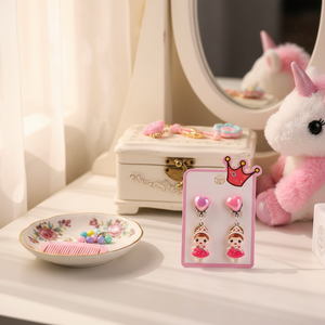 Vendita calda Trending Vintage moda lampadario orecchini croce cuore disegno geometrico in argento oro donna all'ingrosso - Product Image 3