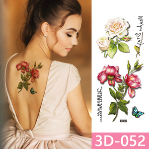 Autocollants de <span class=keywords><strong>tatouage</strong></span> imperméables et colorés et tatouages temporaires 3D en forme de <span class=keywords><strong>papillon</strong></span> pour le corps, le bras, la poitrine, l'<span class=keywords><strong>épaule</strong></span> des femmes - Product Image 5