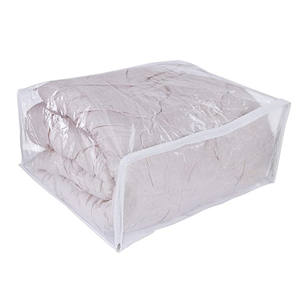 Sac d'emballage en plastique PVC non tissé transparent avec fermeture éclair <span class=keywords><strong>pour</strong></span> couette, couverture et drap de <span class=keywords><strong>lit</strong></span> - Product Image 3