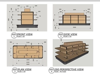 Table de présentation modulaire pour la vente au détail, étagère en métal pour supermarché, étagère pour magasin de proximité, pour la présentation de parfums, de bijoux et de chaussures