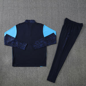 Traje de Entrenamiento de Fútbol para Clubes Europeos, Otoño-Invierno, Largo, con Media Cremallera, 25/26 Marsella, 100% Poliéster, Secado Rápido - Product Image 4