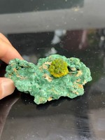 Spécimen minéral naturel Heulandite verte, cristal brut, collection, décoration, Autunite, Calcouranite, minéraux fluorescents