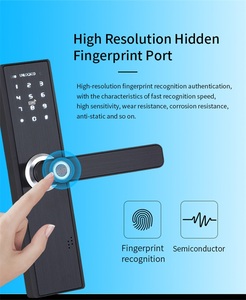 Lanbon-cerradura de puerta inteligente con WiFi, sistema de seguridad automático con Control remoto, huella Digital electrónica, aplicación, contraseña - Product Image 5