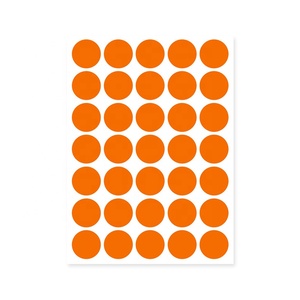 A5 étiquettes en papier adhésives rondes vierges autocollants à points de codage couleur <span class=keywords><strong>repositionnables</strong></span> amovibles pour l'organisation du bureau fournitures scolaires - Product Image 2