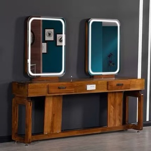 <b>Mirror</b> <b>Table</b> Barber Shop Hair Salon Special <b>Mirror</b> Perm and Dyeing Cabinet Integrated with Light Double-sided <b>Mirror</b> <b>Table</b> - Product Image 6