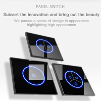 Tuya Eu Standard Smart Home 1/2/3 gangs panneau de verre en cristal blanc Wifi écran tactile interrupteur applique murale interrupteur intelligent 86mm