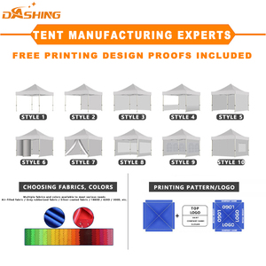 Сверхмощный алюминиевый всплывающий навес палатка уличная Складная беседка с четырьмя ножками для проведения мероприятий и солнцезащитный козырек - Product Image 2