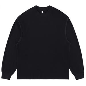 T-shirt personnalisé avec logo brodé de luxe pour homme, coupe ample en polyester, épaules tombantes, streetwear, oversize, décontracté - Product Image 6