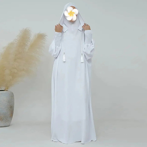 Abaya <span class=keywords><strong>de</strong></span> prière à capuche <span class=keywords><strong>de</strong></span> style Dubaï et turc, vêtement islamique traditionnel pour femmes, pour <span class=keywords><strong>femme</strong></span> musulmane - Product Image 4