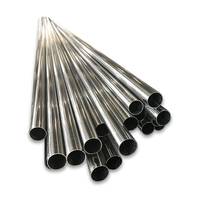 Tubo de acero inoxidable de grado 201/202, 30MM de diámetro, 22 MM de espesor, modelo de acabado superficial BA para modelo de construcción de túneles