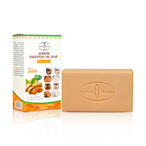 Aichun Beauty Vitamin E Jabón <span class=keywords><strong>de</strong></span> aceite esencial <span class=keywords><strong>de</strong></span> almendra Limpia profundamente los poros Restauración <span class=keywords><strong>DE</strong></span> LA PIEL Elastucity Hidratante Jabón para aclarar la piel - Product Image 1