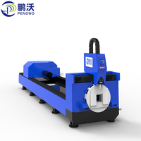 Máquina de Corte Láser de Tubos Pengwo T1660F-A de 1500W, Máquina de Corte Láser de Fibra CNC para Muebles y Marcos Metálicos