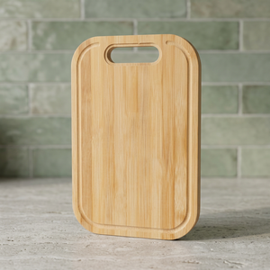 Planche à découper carrée en bambou carbonisé pour cuisine, support de rangement en bois, design réversible, rainures pour jus, épaisseur 1,5 cm, compatible lave-vaisselle - Product Image 3