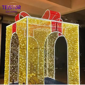 2D 3D Christmas Gift Box Motif Light Outdoor Street Decoration for Holiday Landscape Display Projects - Product Image 4