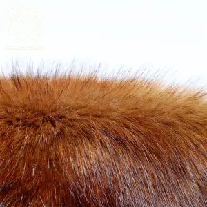 Faux Fur 2021 New Wholesale Price Long Pile Plush Fashion Super Soft Gray Brown Fake Fox Fur Fabric