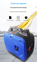Tragbarer 60V DC Benzin-Inverter-Generator 2kW 50Hz 4-Takt Leichtgewicht für Camping, Heimgebrauch und LKW-Batteriebetrieb