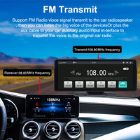 Moniteur portable H505F pour voiture, écran CarPlay 10,26 pouces, caméra embarquée sans fil CarPlay Android avec affichage DVR