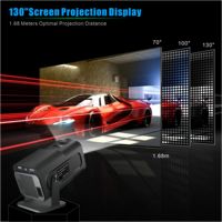Hy320 Wifi 6 prend en charge 4k 1080p Android11 Écran portable Vidéo LCD Mini Smart TV LCD Datashow Projecteur à courte focale avec haut-parleur