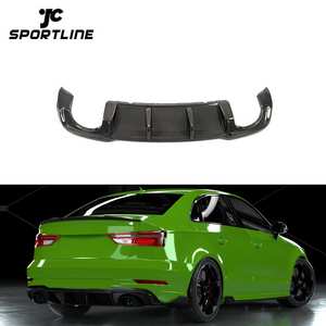 Parachoques trasero de fibra de carbono para <span class=keywords><strong>Audi</strong></span> <span class=keywords><strong>RS3</strong></span>, 8V, sedán, 2017, 2018, 2019, <span class=keywords><strong>2020</strong></span> - Product Image 1