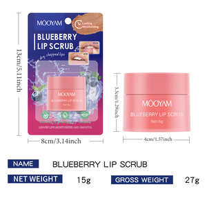 Private Label OEM Blueberry <b>Lip</b> Scrub Moisturize And Smooth <b>Lips</b> Brighten <b>Lip</b> Color Fade <b>Lip</b> Lines And Remove Wrinkles <b>Lip</b> Care - Product Image 5