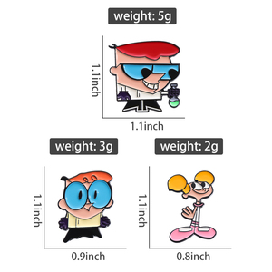 Broche en émail du laboratoire de <span class=keywords><strong>Dexter</strong></span> Anime américain Insigne du sac à dos du laboratoire de <span class=keywords><strong>Dexter</strong></span> Didi <span class=keywords><strong>Dexter</strong></span> Épingle de revers Vêtements Accessoires Bijoux - Product Image 6