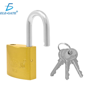 กุญแจทองเหลือง Feiteli ขนาด 32 มม. พร้อมห่วงเหล็กชุบแข็งเพื่อความปลอดภัย - Product Image 1