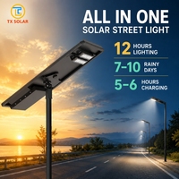Farola Solar Profesional Todo en Uno de Alta Eficiencia, Ahorro de Energía, con Atenuación Automática