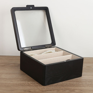 กล่องโชว์นาฬิกาไม้คุณภาพสูง12ช่องใสดีไซน์ทันสมัยสำหรับตกแต่งบ้านพร้อมหมอน - Product Image 5