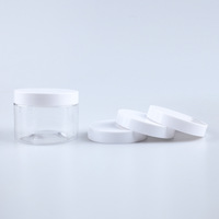 Pot à paroi unique en plastique PET transparent de 8 oz avec finition col 89-400
