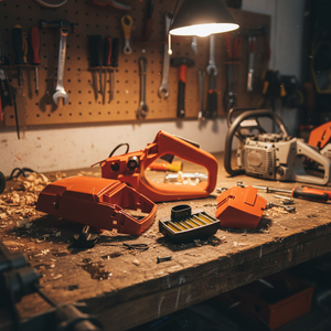 Kit Combinato Husqvarna Compatibile: Alloggiamento Serbatoio Carburante, Maniglia Posteriore, Copertura Superiore, Coperchio Cilindro Motore, Filtro Aria - Modello D0100HED1FA - Product Image 3