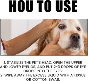 Gouttes oculaires pour chiens et chats, sans irritation, sans brûlure, douces, pour garder les <span class=keywords><strong>yeux</strong></span> confortables, solution de lavage oculaire pour animaux de compagnie, marque privée - Product Image 5