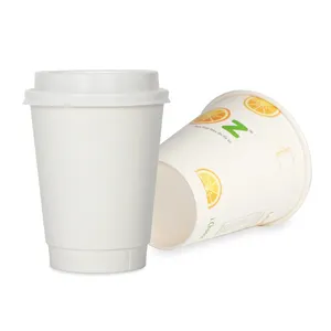 Venta al por mayor logotipo personalizado 20oz taza de papel de hielo para llevar tazas de papel de leche