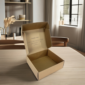 Thân thiện với môi bền tự nhiên giấy kraft hộp carton với UV lợi thế biểu tượng tùy chỉnh gói foldingshipping gửi thư cho wineglasses - Product Image 3