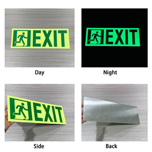 Juego <span class=keywords><strong>de</strong></span> Señales <span class=keywords><strong>de</strong></span> <span class=keywords><strong>Salida</strong></span> Fotoluminiscentes - Señales <span class=keywords><strong>de</strong></span> Evacuación <span class=keywords><strong>de</strong></span> <span class=keywords><strong>Emergencia</strong></span> que Brillan en la Oscuridad con Flechas Direccionales - Product Image 5
