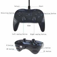 Manette de jeu filaire classique pour Wii, télécommande Pro pour Nintendo Wii