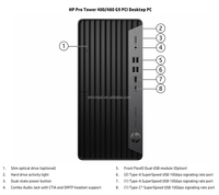 Nouveaux ordinateurs de bureau d'affaires d'origine PC ProDesk 400 G9 tour Intel Core i7 12e 13e poste de travail en Stock