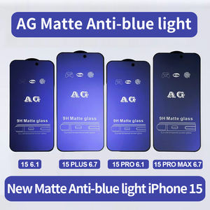 Seguridad rentable AG mate esmerilado púrpura serigrafía HD Anti-azul Amplia variedad Protector de pantalla de vidrio templado para Iphone 16 - Product Image 2