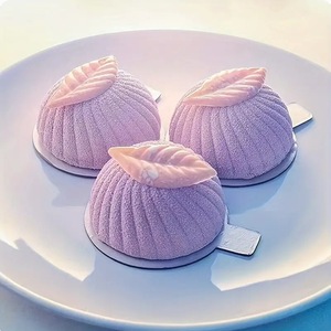Semi-Circular Mousse Cake Mold Spiral Shape 6 Cavity Oven Safe Baking Mold For Commercial Use - Product Image 2