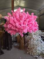 Arbre de table en fleurs artificielles multicolores en soie, centre de table pour réception de mariage, arrangement floral pour fête prénuptiale
