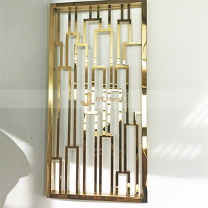 Hot Sale Laser Cut Screen Stainless Steel Indoor Decorative Room Dividers Partition Gold Custom Screen - Product Image 4