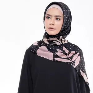 New Fashion Women Grey Paillette Wrinkle Lady Head Muslim Scarf Hijab