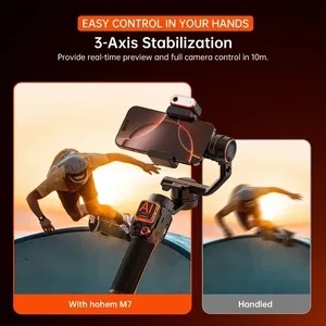 Cho Hohem Isteady M7 <span class=keywords><strong>2025</strong></span> New 3-Trục Điện Thoại Di Động AI Từ Điền Ánh Sáng Kính Thiên Văn Ảnh Tự Sướng Thanh Cho Video Gimbal Ổn Định - Product Image 4