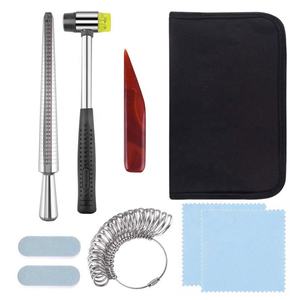 Juego de herramientas de medición de anillo de metal, mandril de anillo de aluminio y medidores de dedo, herramienta de medición de tamaño de anillo de EE. UU. Reino Unido para herramientas de joyería - Product Image 4