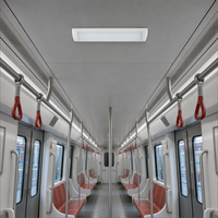Plafonnier LED encastré SHIZI pour voies ferrées, en aluminium 6063-T5 et PC, IP30, pour transport, OEM, ODM, vente en gros, tension personnalisable pour trains et métros